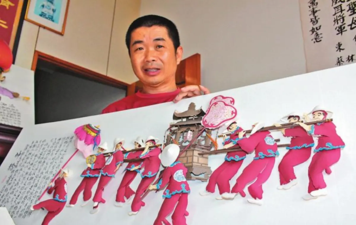 媽祖紙上遶境藝陣綿延1公里