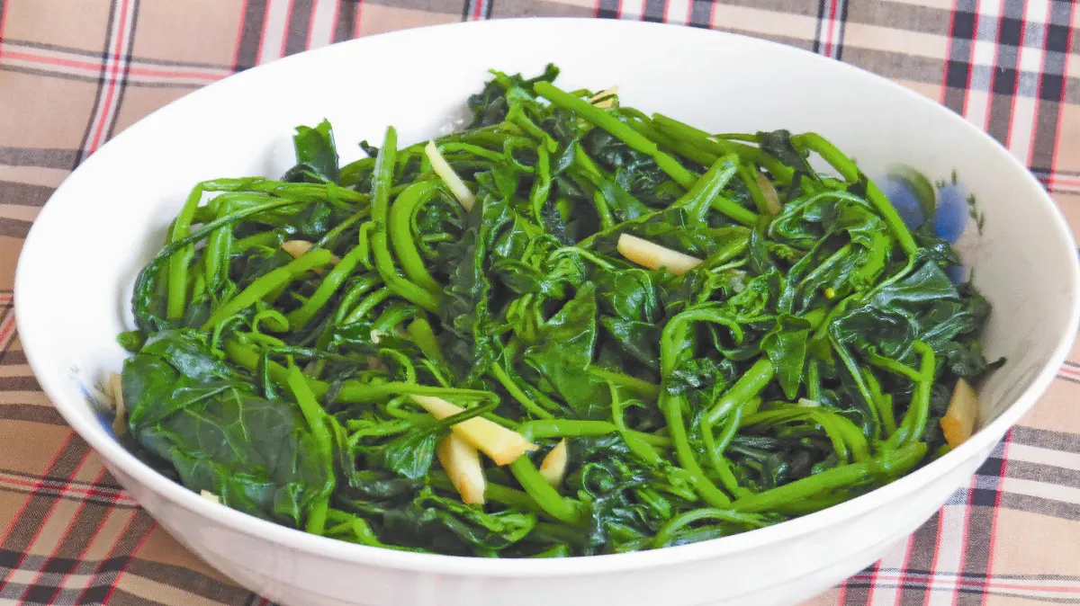 我行我素 野菜龍葵粥