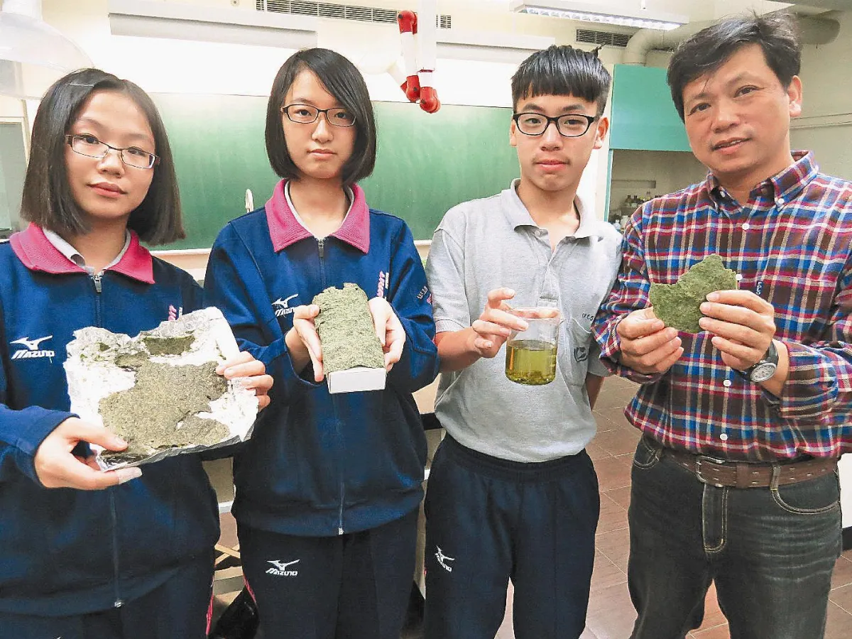 基隆二信國中生研發 菠菜便當蓋 食、用兩相宜