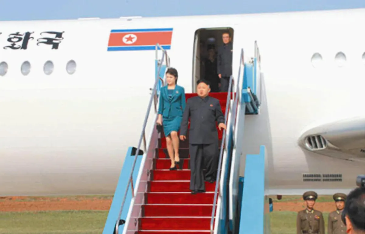 再發出核爆威脅 比老爸大膽 金正恩專機首曝光