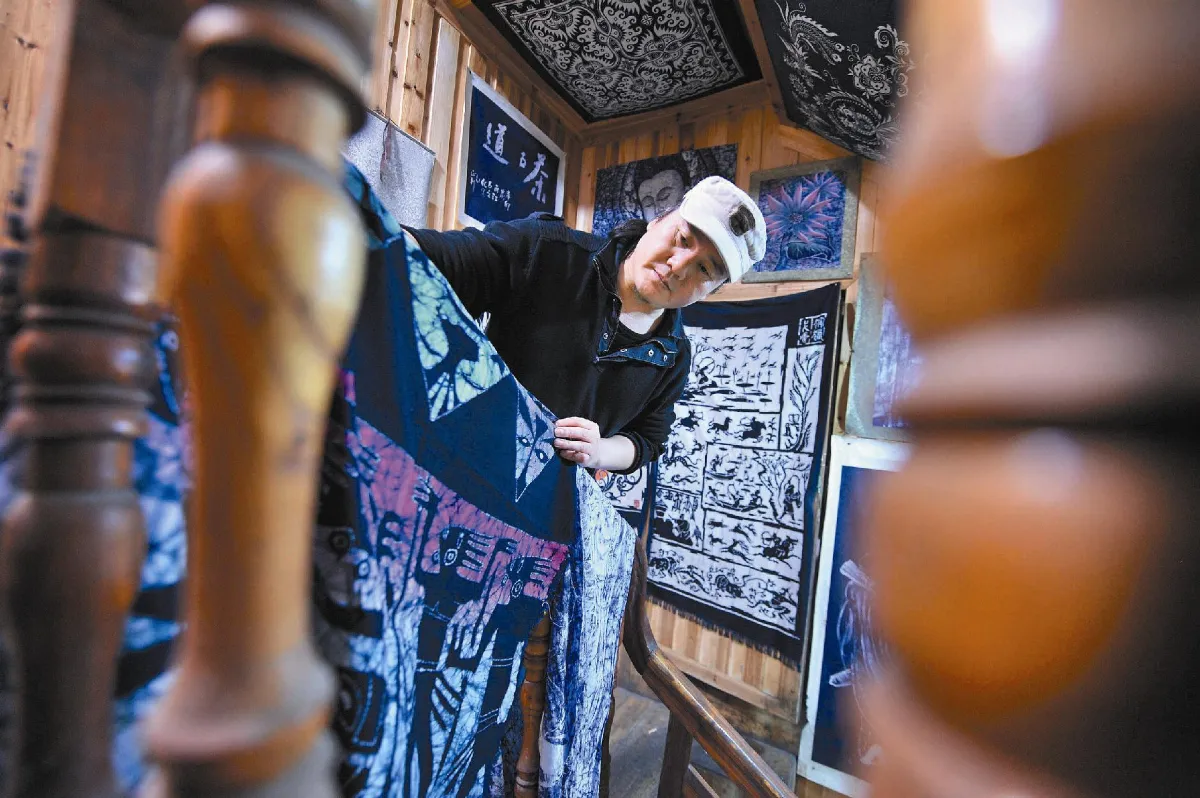 靛藍蠟染 王曜藝心發揚光大