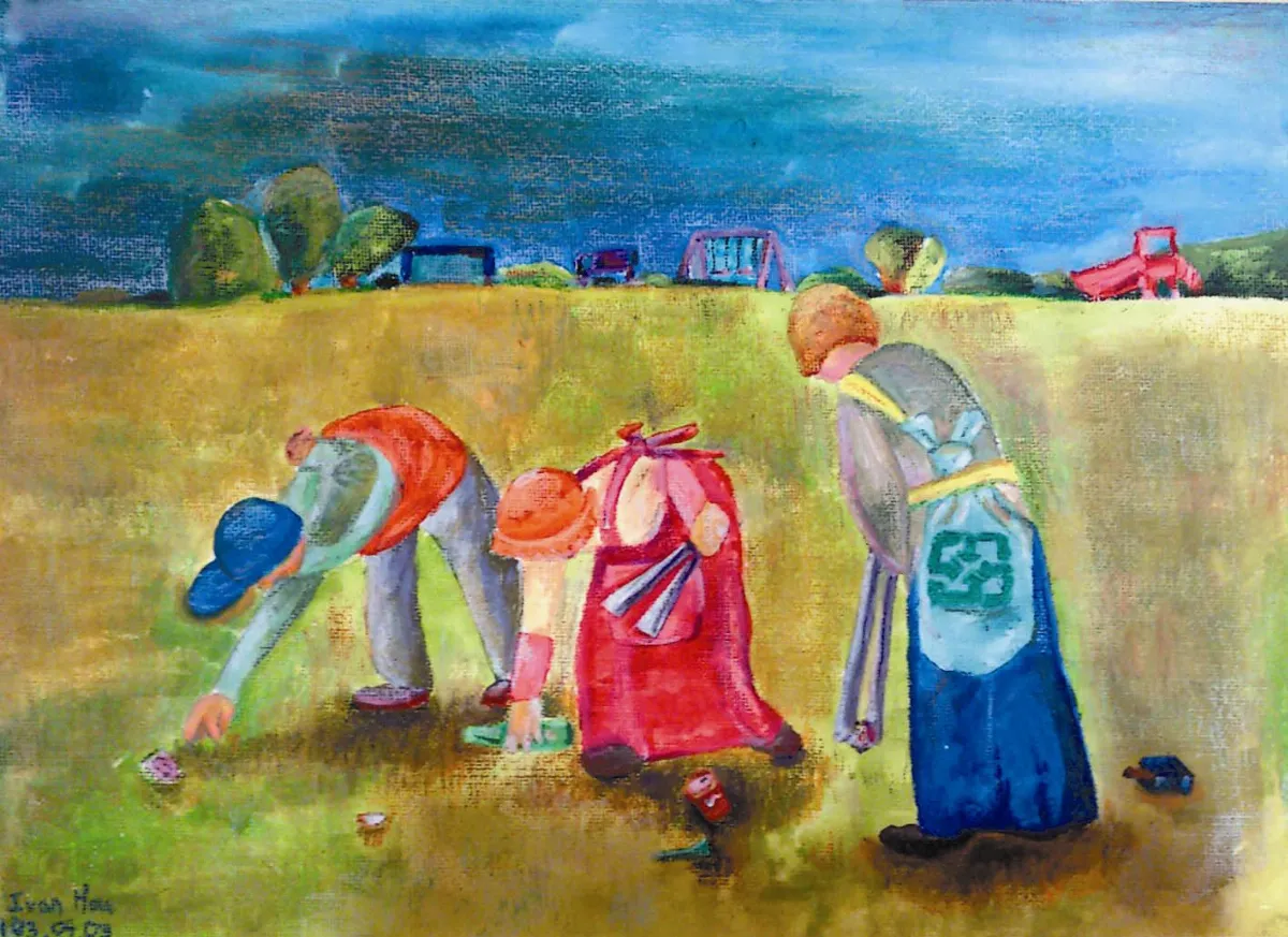 快樂塗鴉簿 從拾穗到環保回收