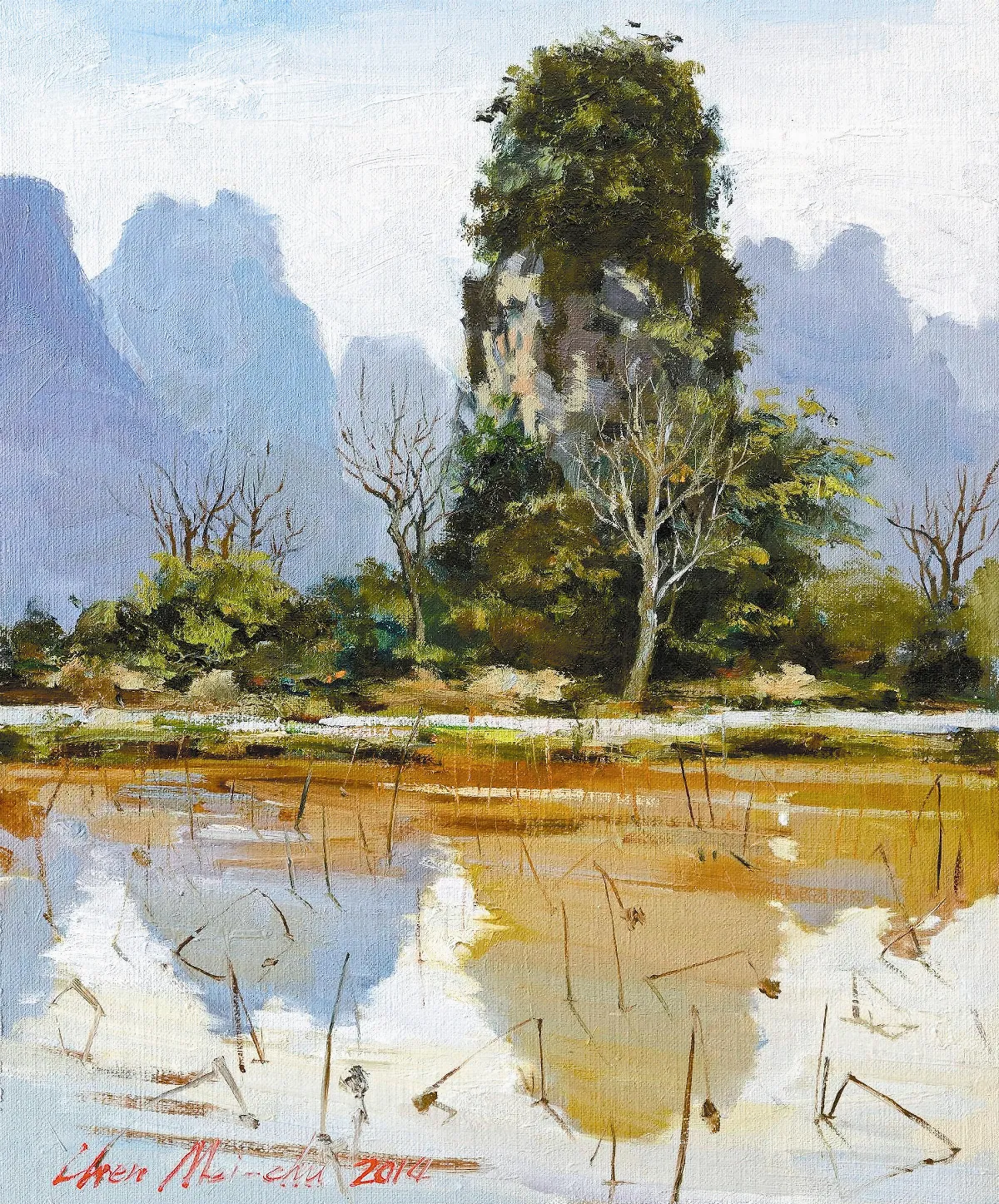 【陳美珠‧情畫油畫展】