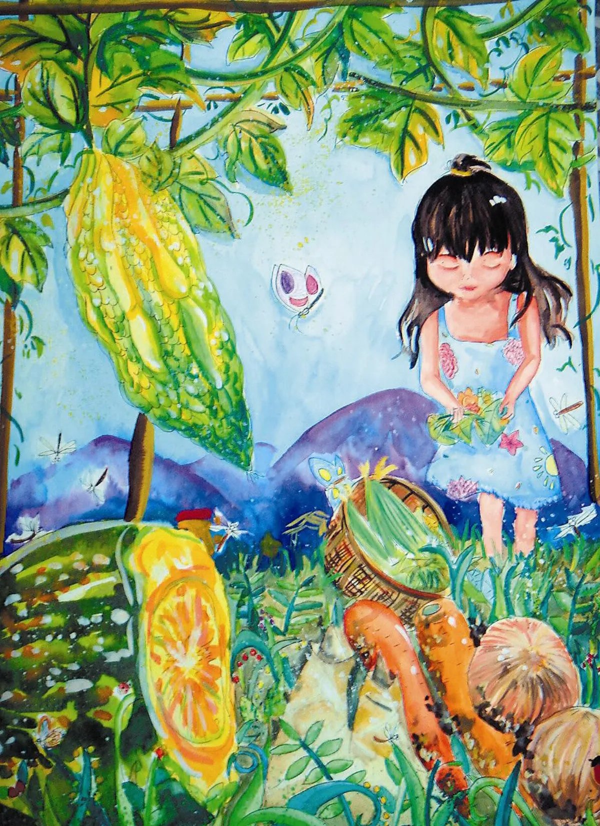 快樂塗鴉簿 快樂的田園生活