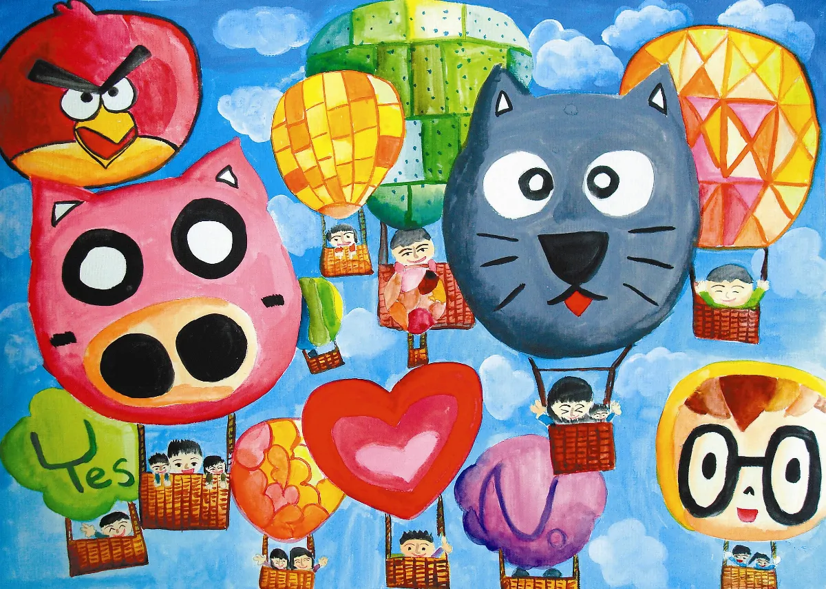 快樂塗鴉簿  遨遊天際