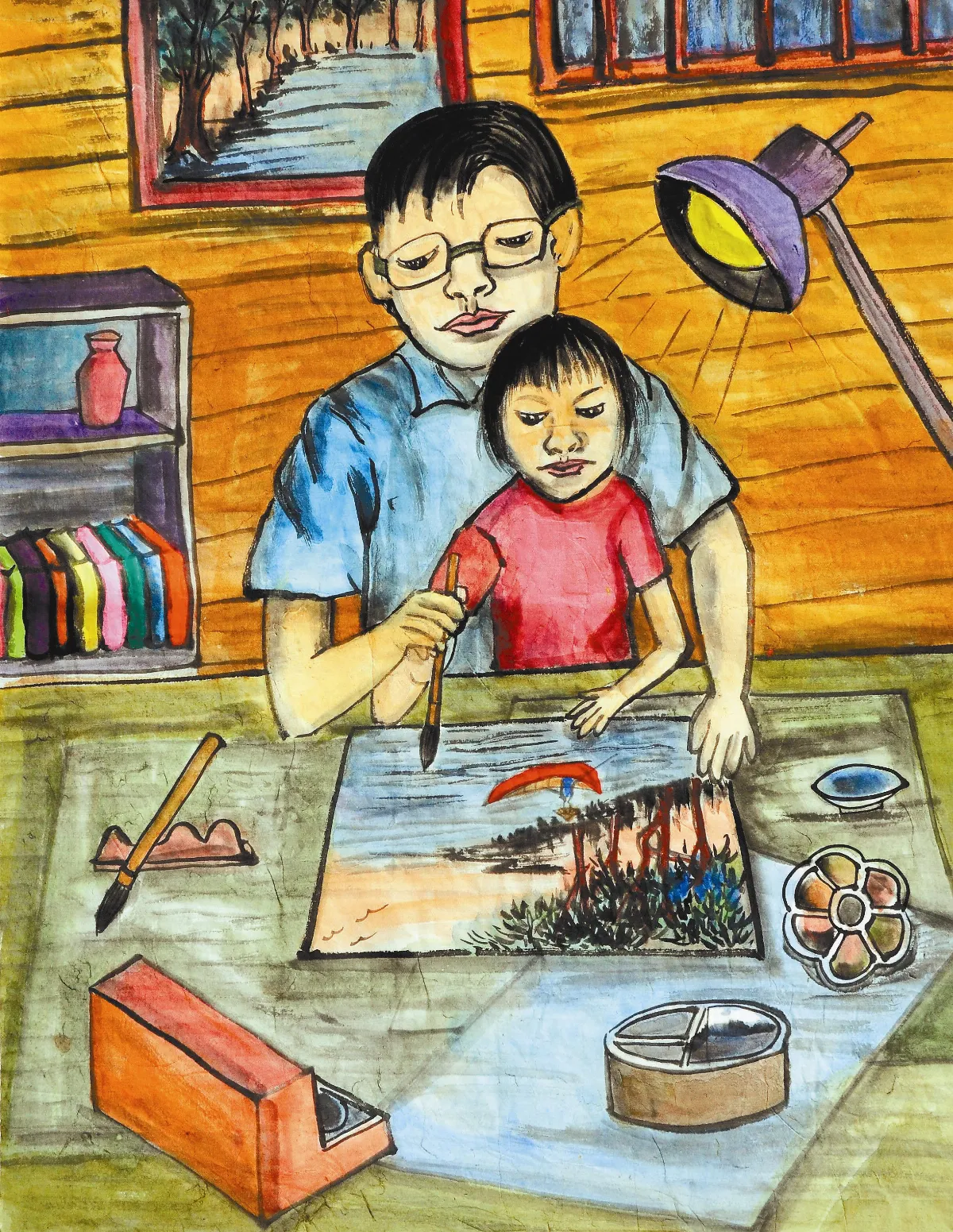 快樂塗鴉簿 畫水墨