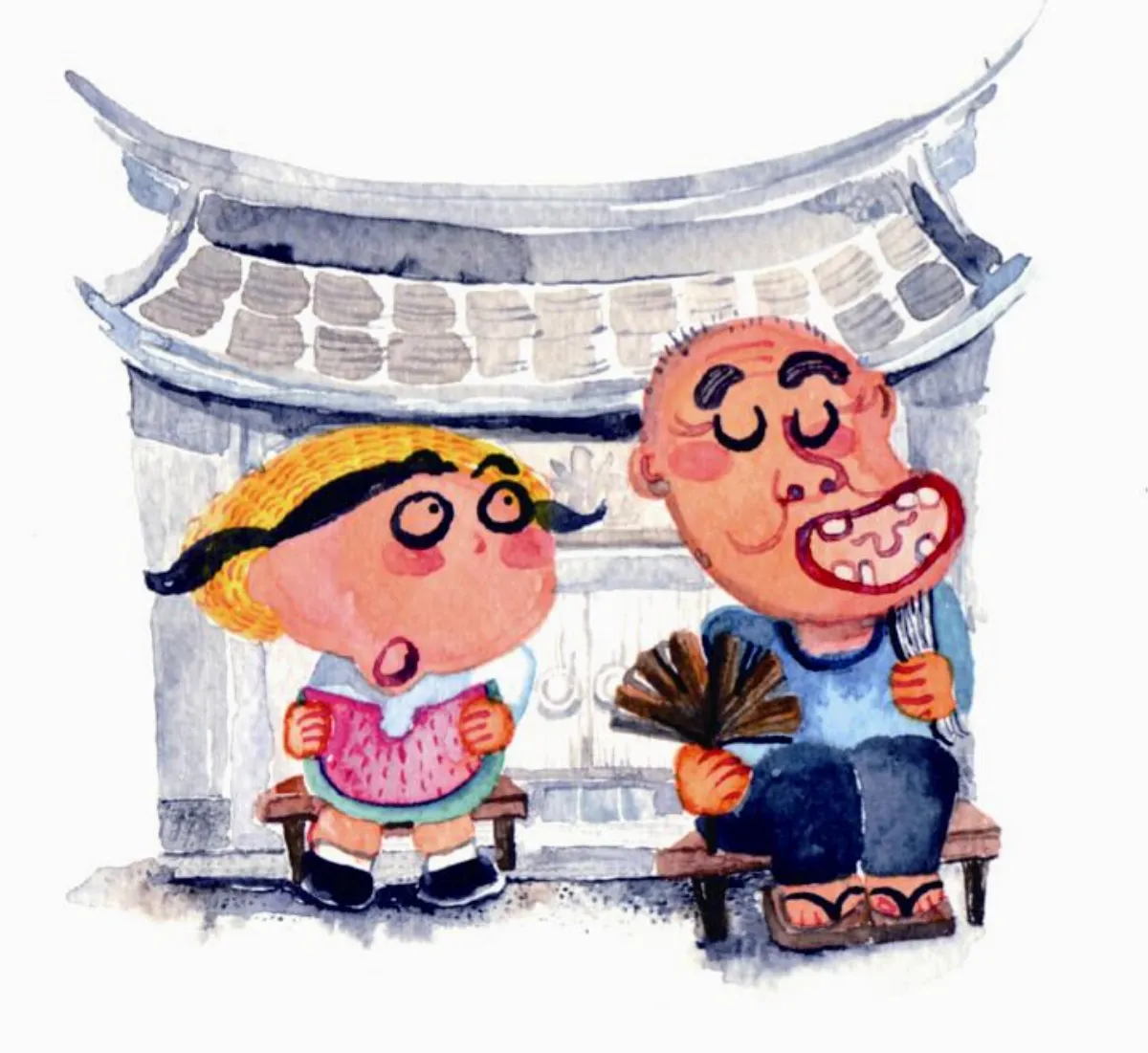 私房話畫 爺爺家的暑假記趣