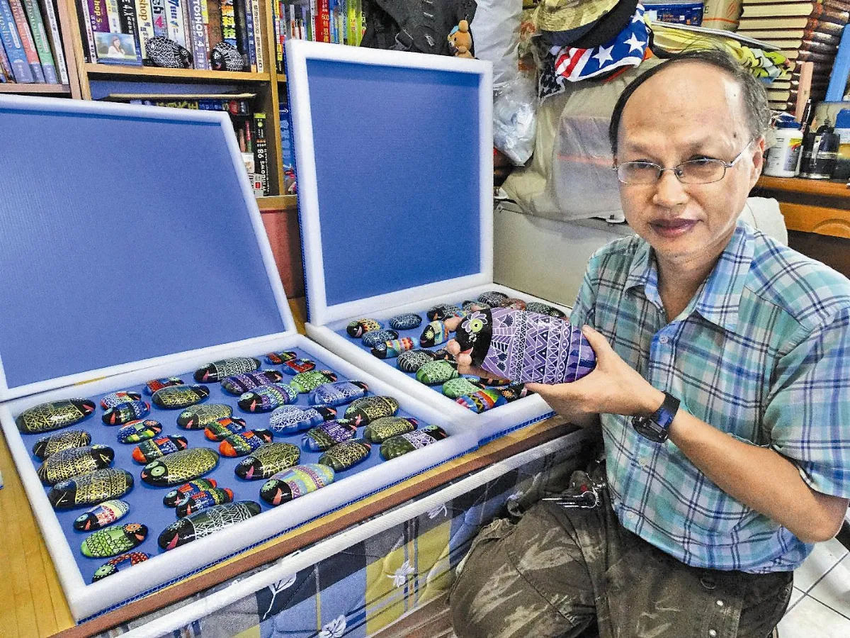 石頭魚 江新州彩繪30年
