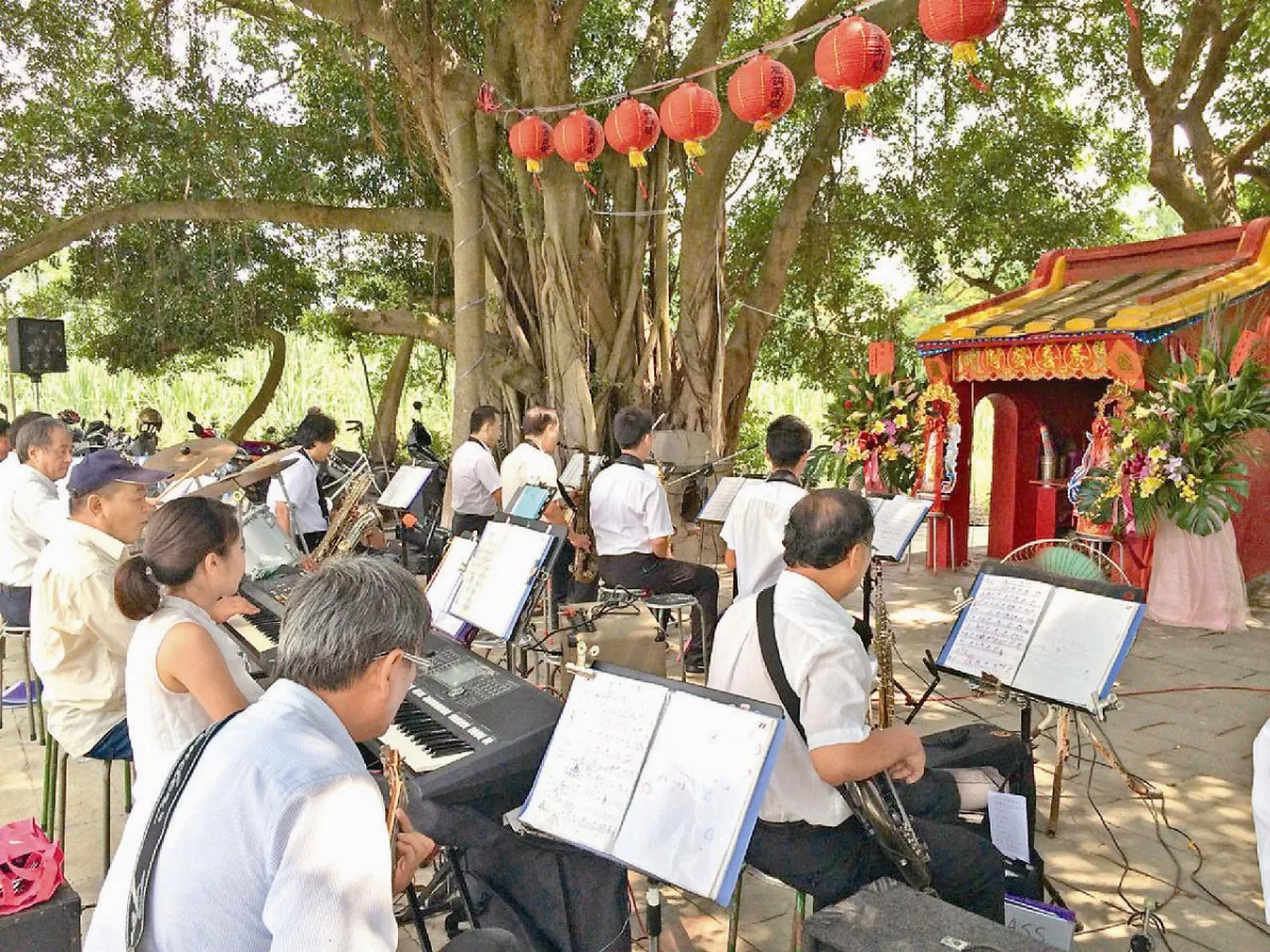 大樹公生廟會 廟前團練多年 農夫樂團演出謝神恩