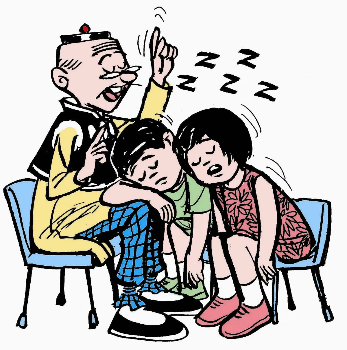 老夫子成語教室 自討沒趣