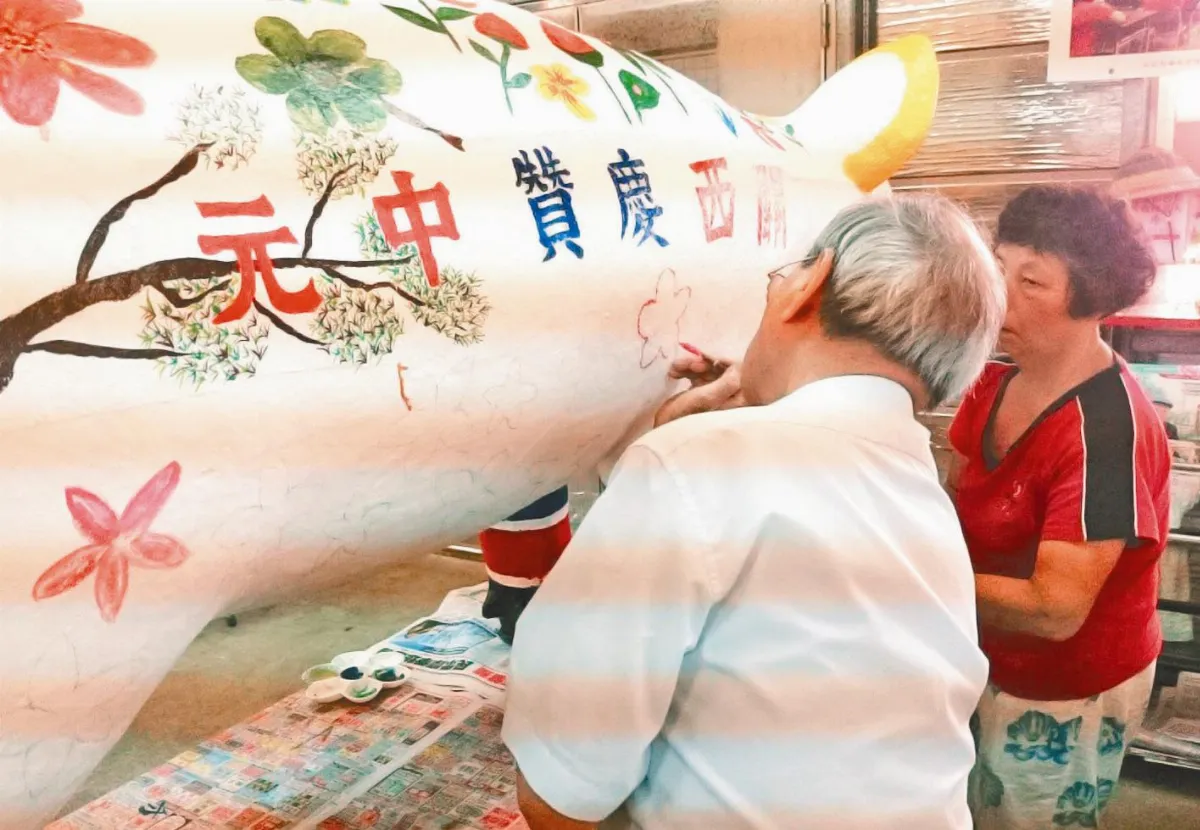 彩繪模型神豬 關西中元展出