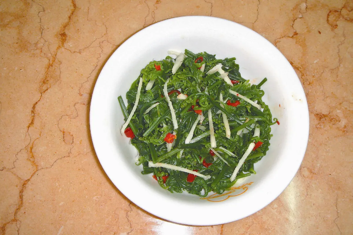媽媽教我的素食 涼拌蕨菜