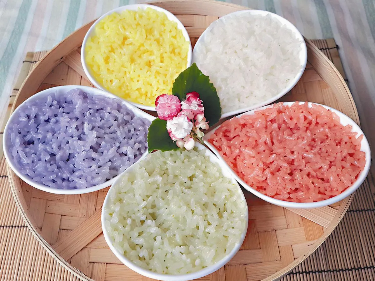 創意米飯 彩米花瓣飯