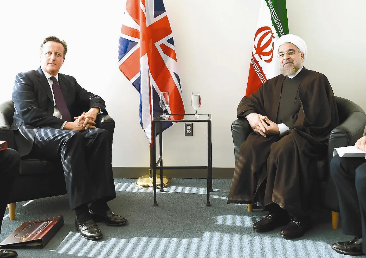 英首相、伊朗總統 35年首會面