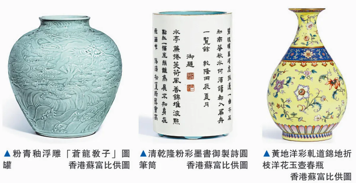 清乾隆龍紋罐 3.7億天價成交