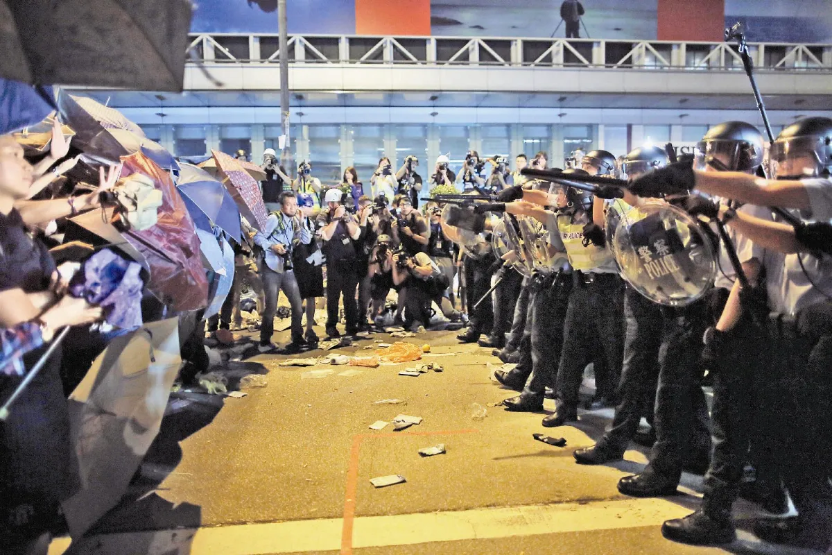 對話在即 占中再爆流血衝突
