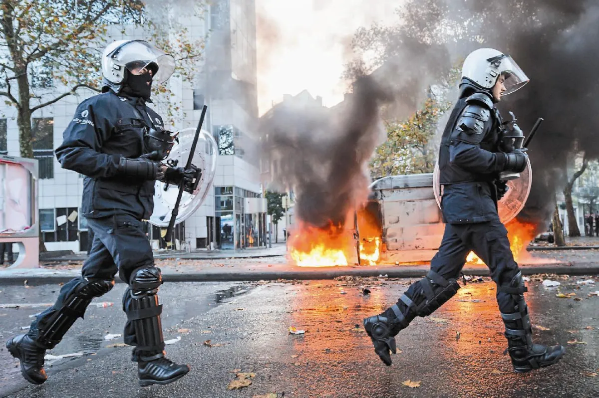 反緊縮 比利時10萬人上街爆衝突