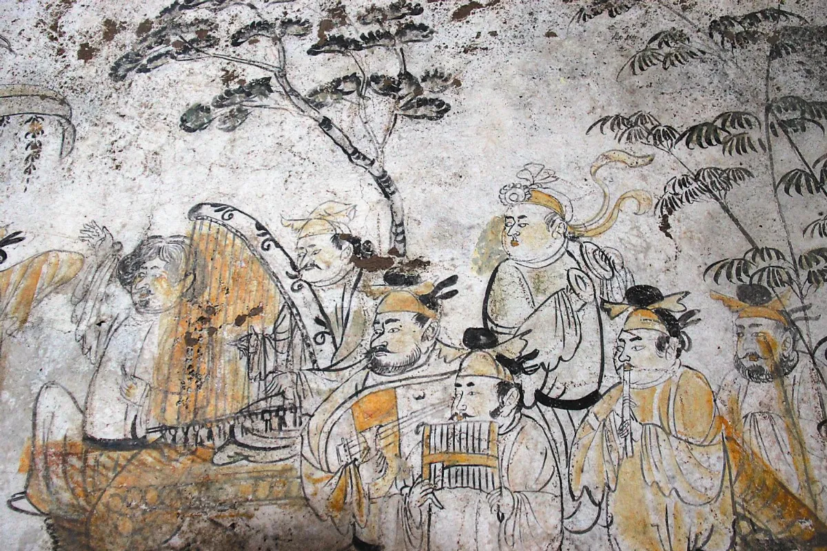 唐最早獨屏山水畫 現身韓休墓