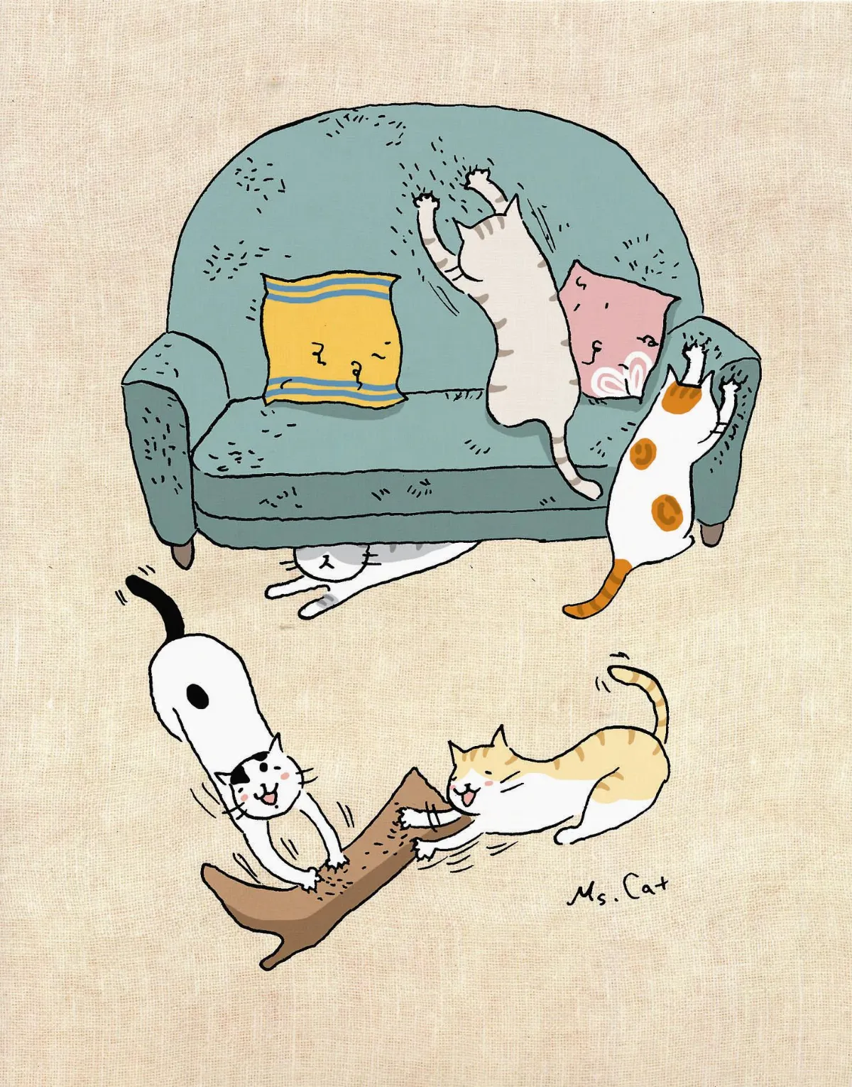 學貓過日子 適時發洩，有益身心健康。