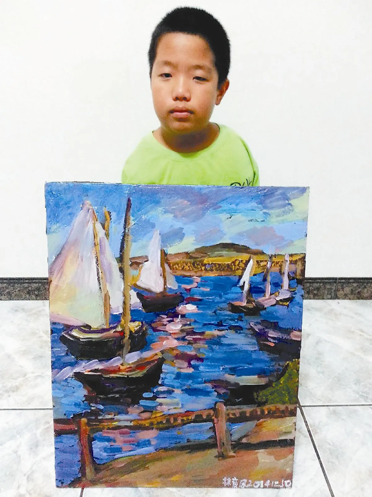 12歲無臂小勇士  明年開個展