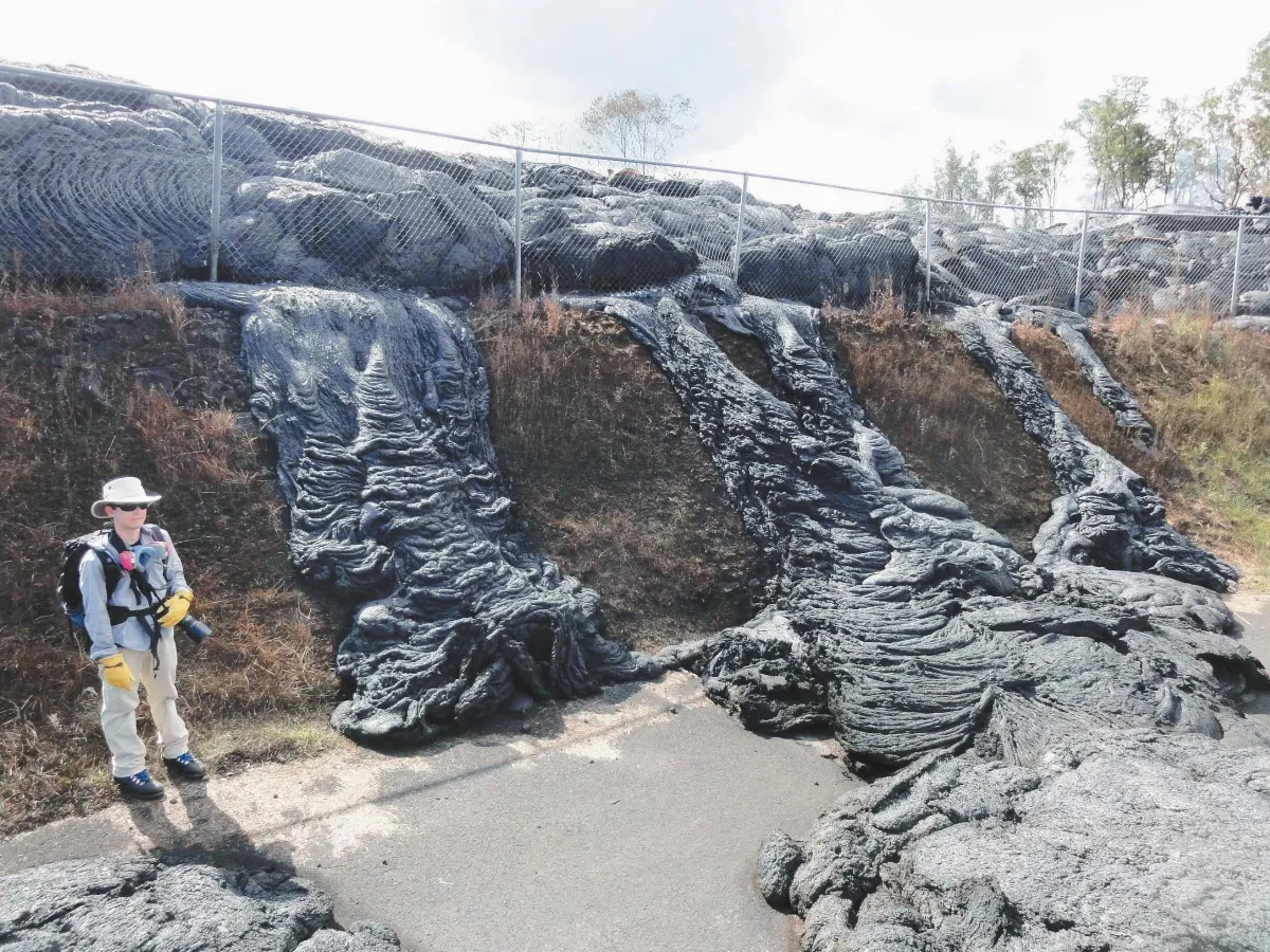火山熔岩 戶外教學