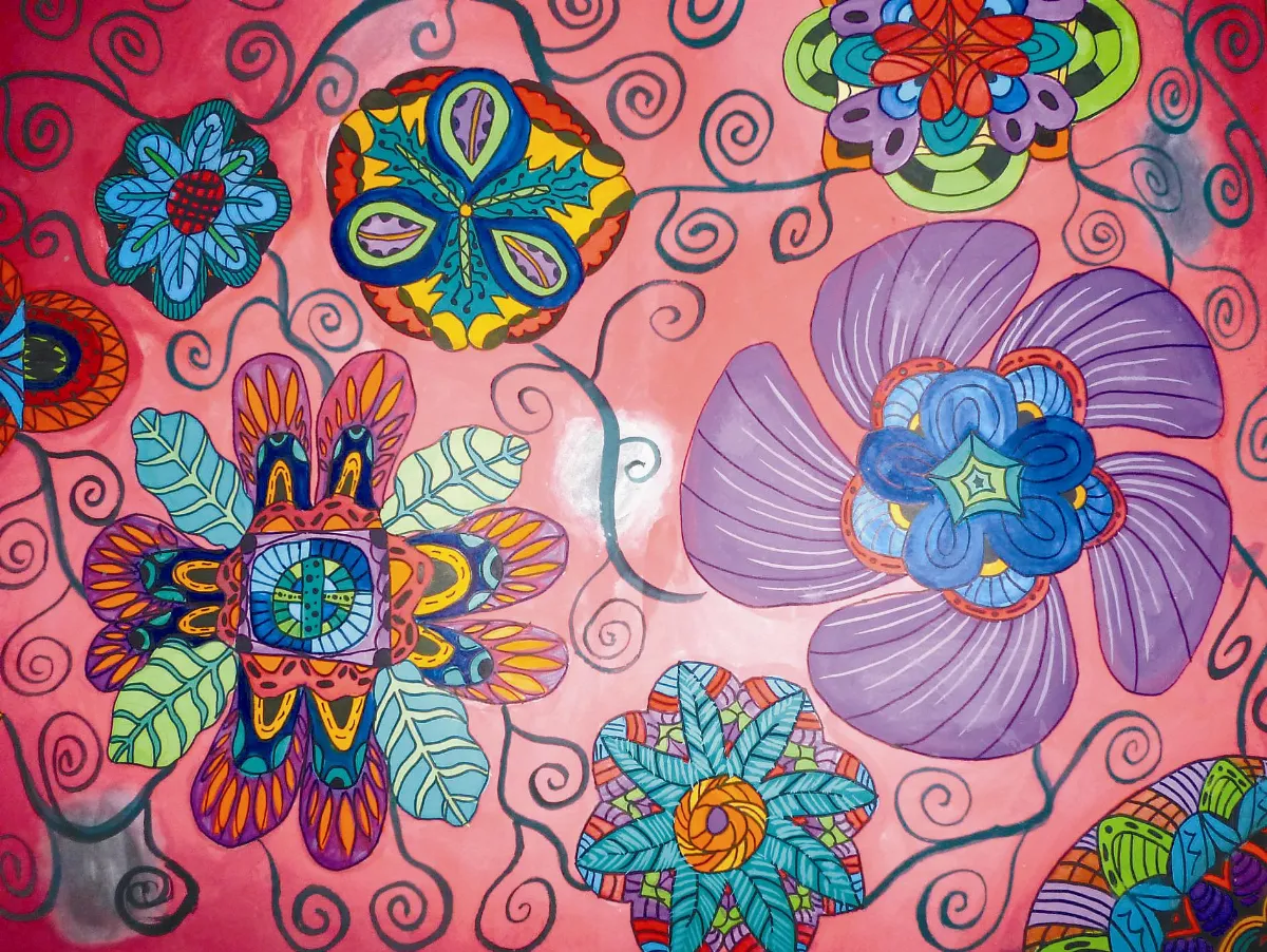 快樂塗鴉簿  花花世界