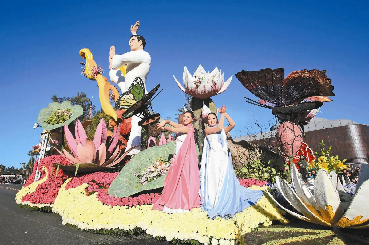玫瑰花車遊行 華航再奪國際首獎