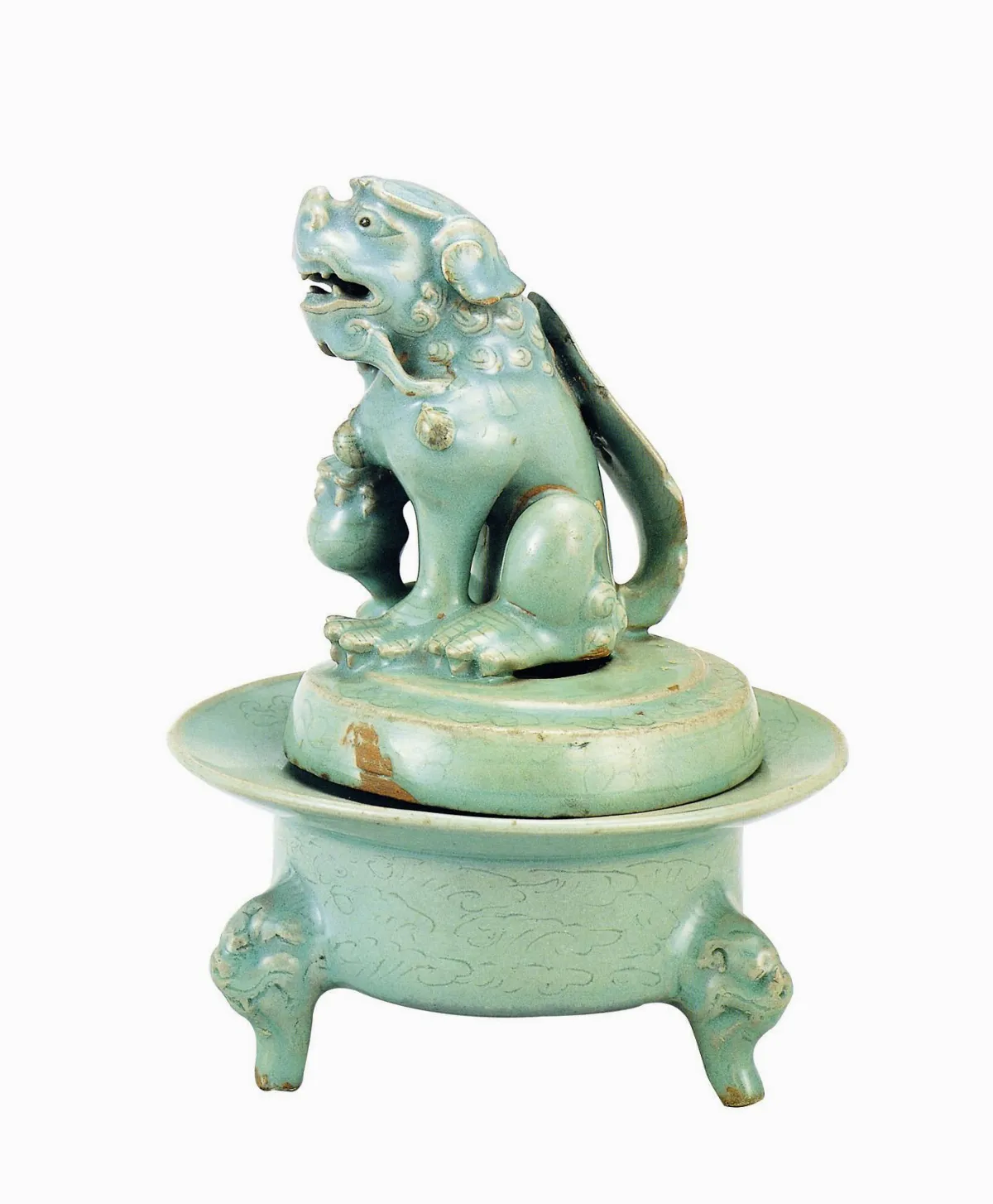 【世界佛教美術圖說大辭典．工藝卷】 韓國高麗時期青瓷香爐