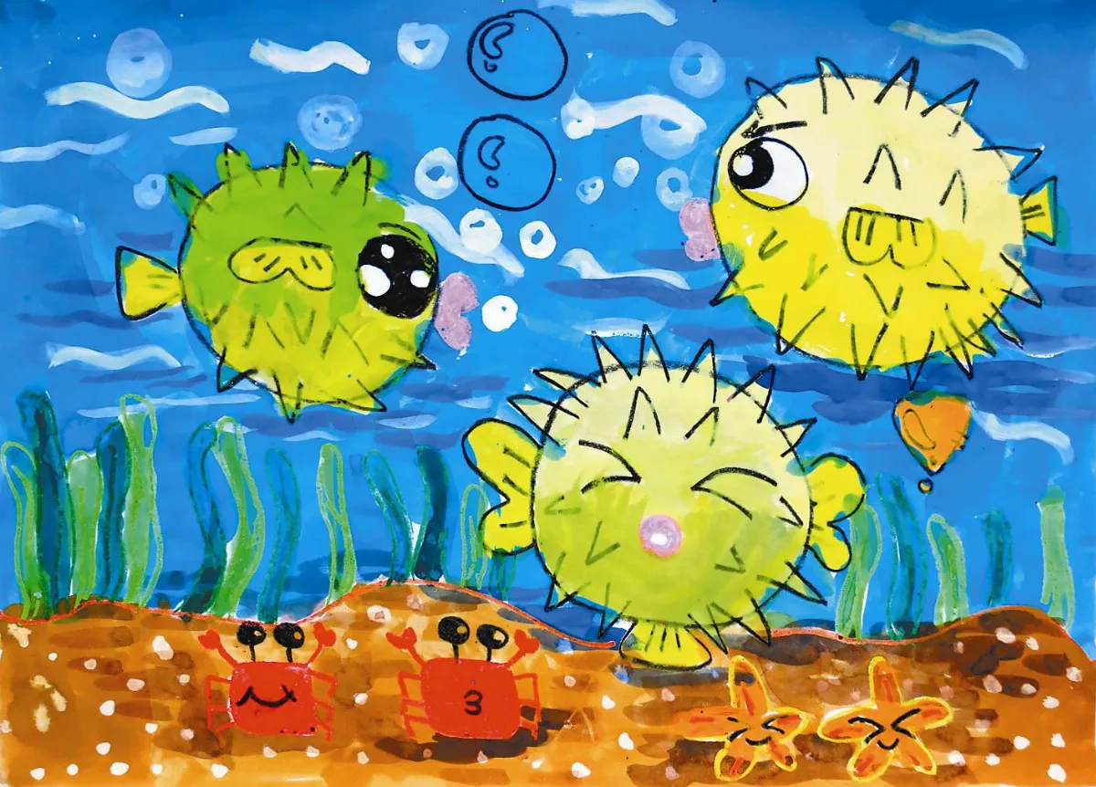 快樂塗鴉簿 河豚