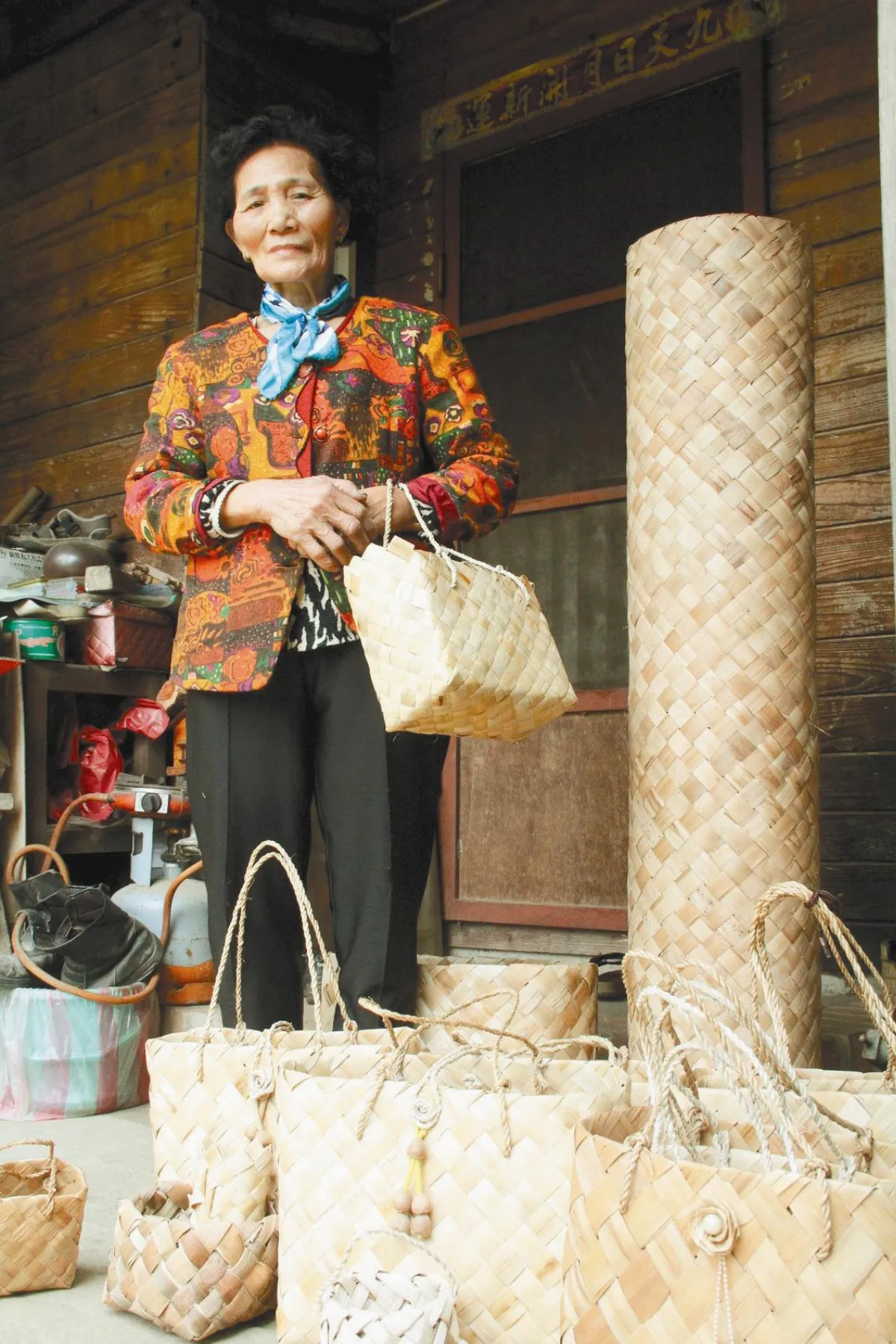月桃葉編織包 持續70餘載
