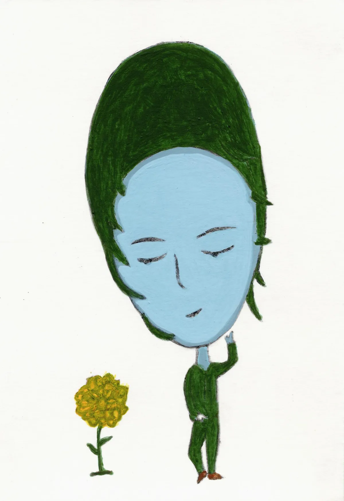 浮世畫框 看見一朵花，才知道花的樣子。