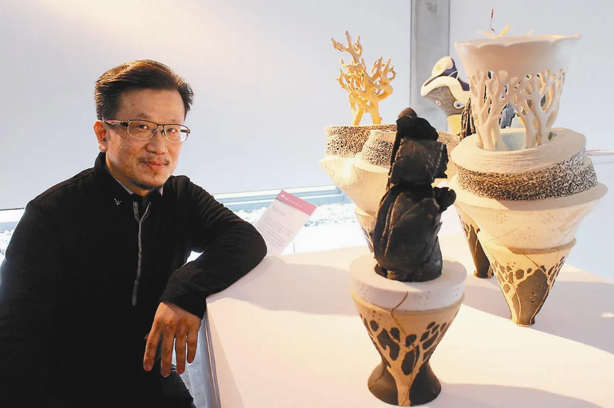 《內在．漫遊》獲陶藝金獎 簡志達不打模  跟著感覺走
