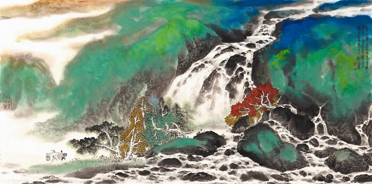 【鄭百重——凝．碧．集．翠】 瀑布流水