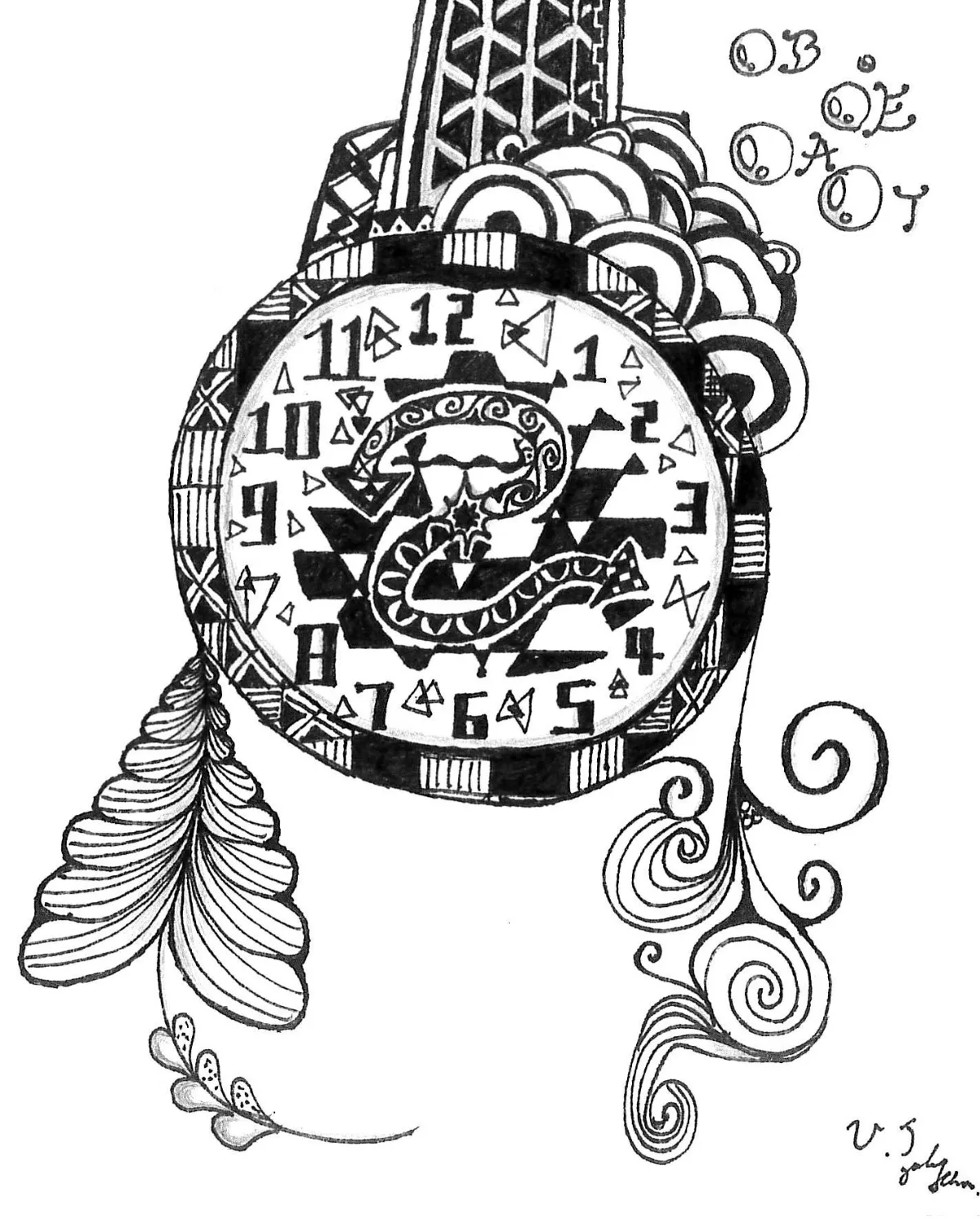 禪繞畫 十二因緣