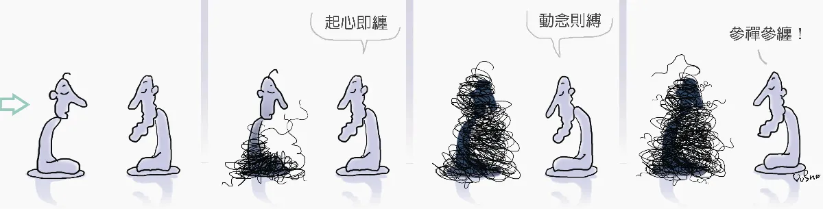 參禪參纏 被什麼纏住了