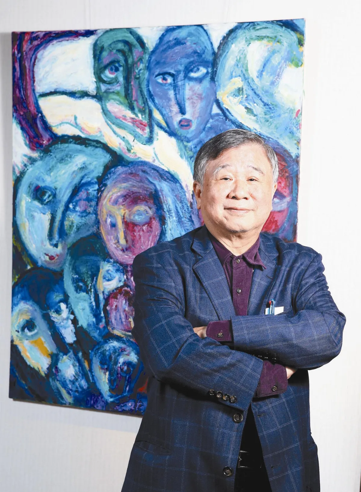 210公分筆揮灑蒼生問   老董藝術家 威尼斯雙年展駐地創作