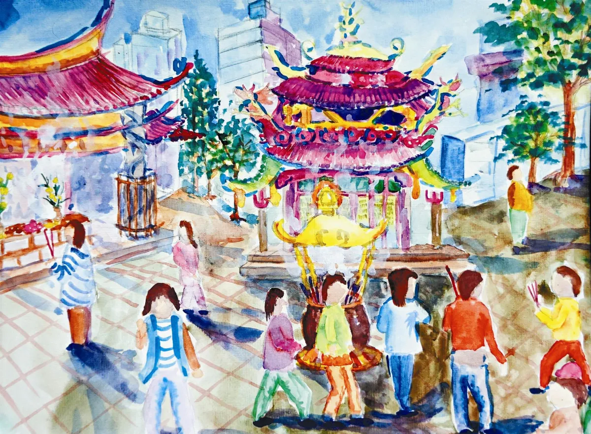 快樂塗鴉簿 台灣廟宇