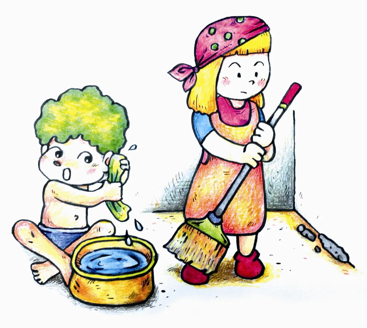 俚語好好玩 洗面洗耳邊，掃土腳要掃壁邊