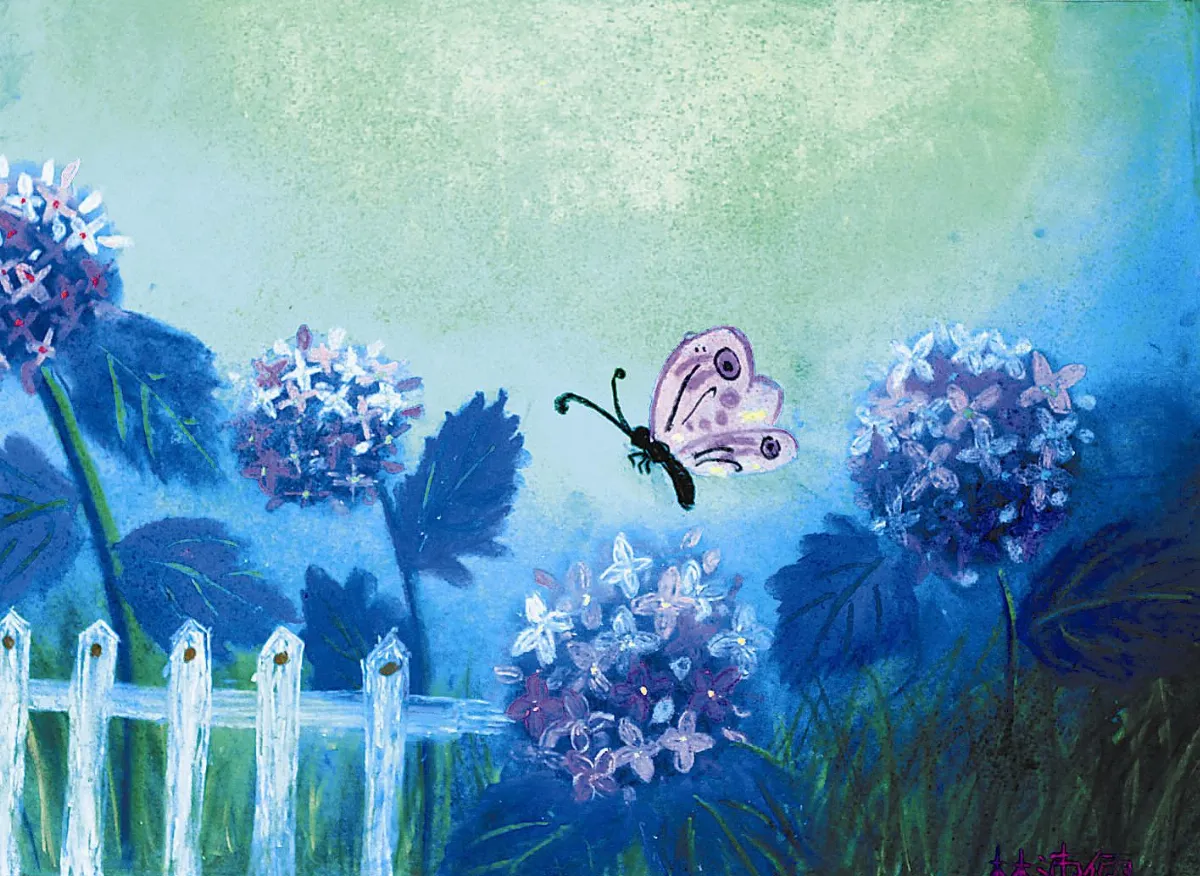 快樂塗鴉簿 悠遊花叢間