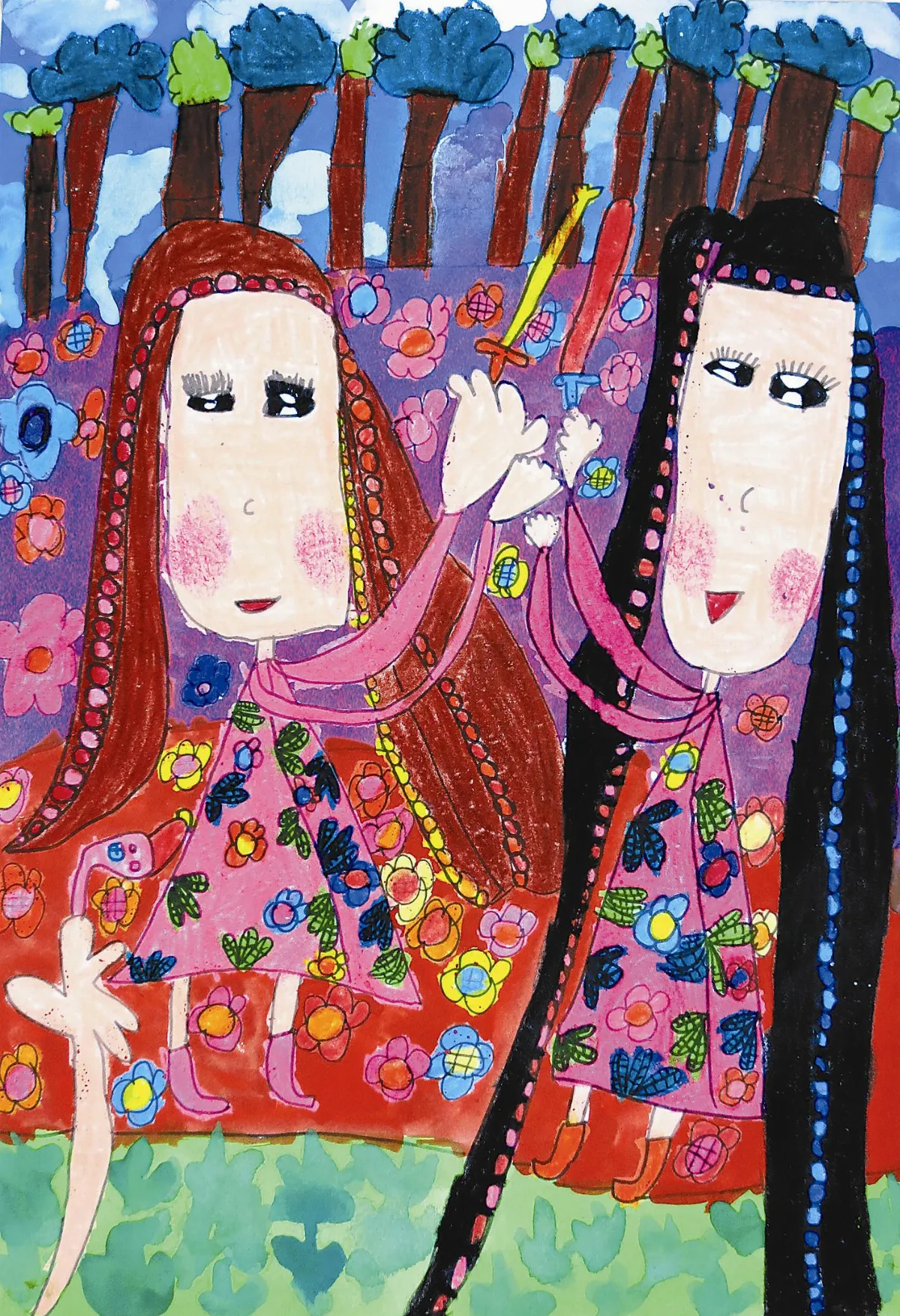 快樂塗鴉簿 女俠對戰