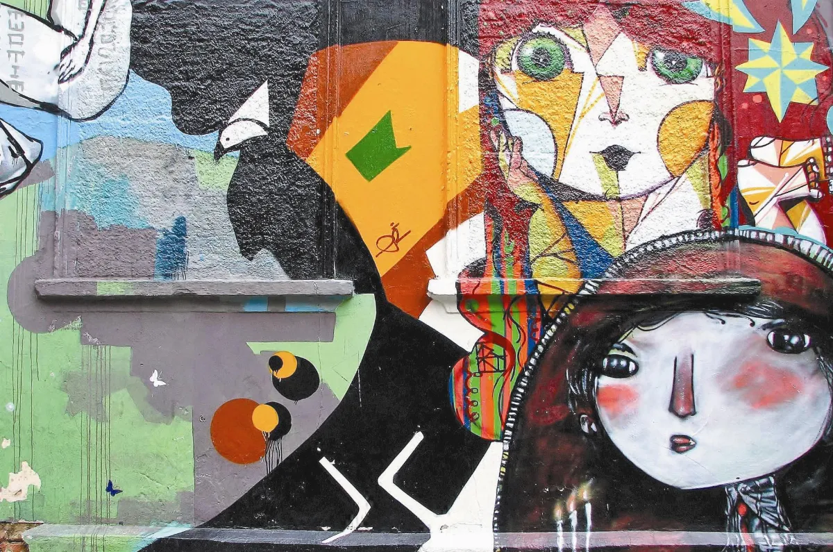 巴西聖保羅 現代藝術在牆上