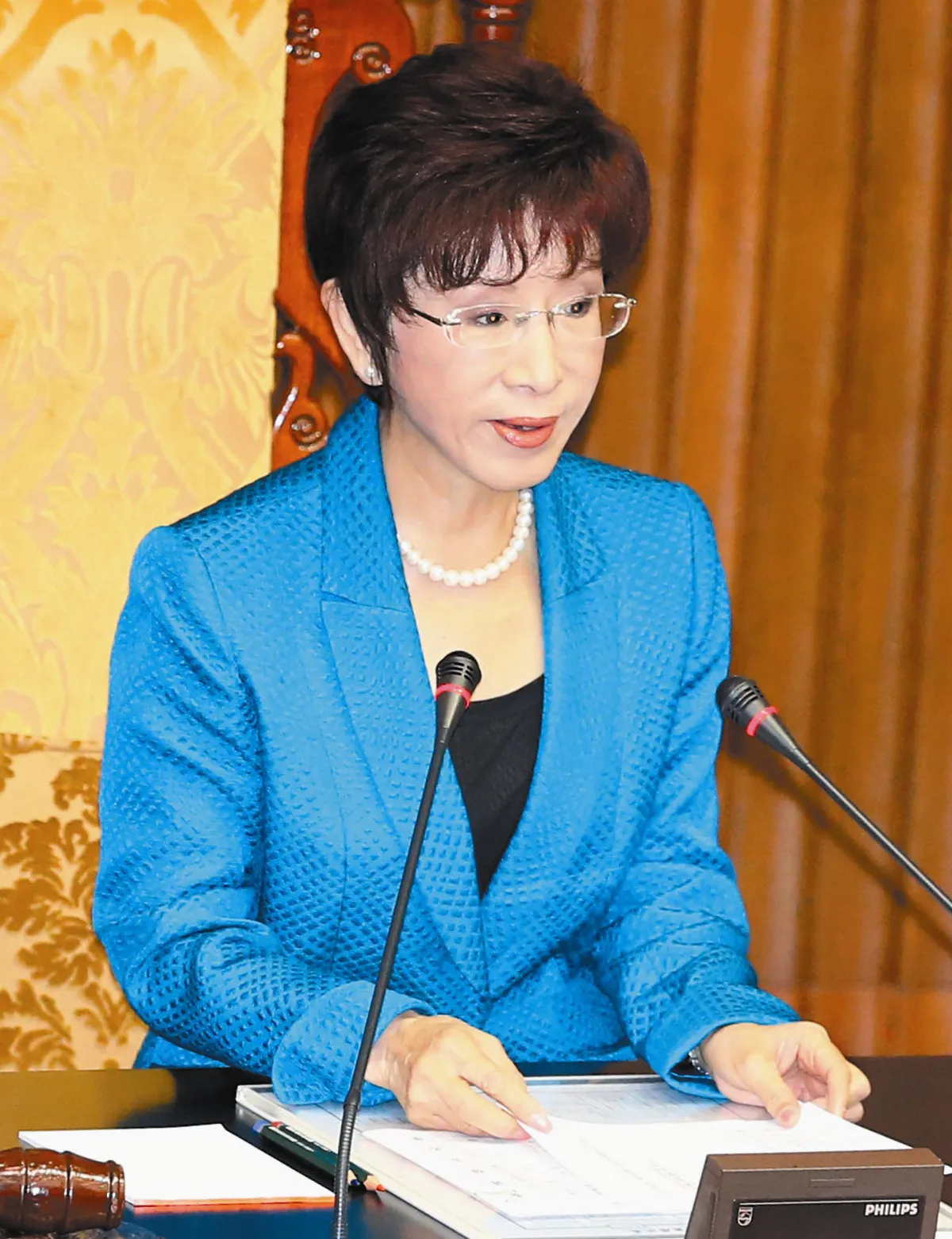 總統參選人 衣Q 風格  洪秀柱親民風 工筆妝力求完美