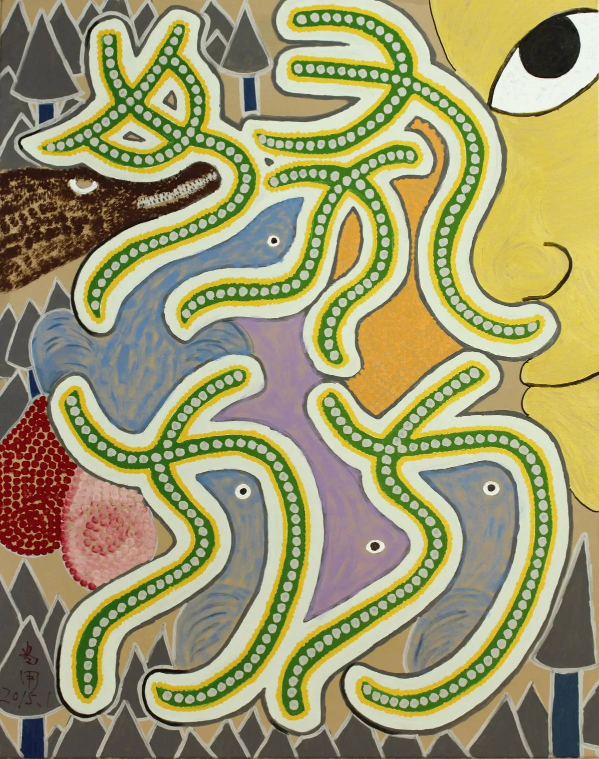 【異色境域．陳當用、陳明逾父女彩繪聯展】 簡單的人有簡單的世界