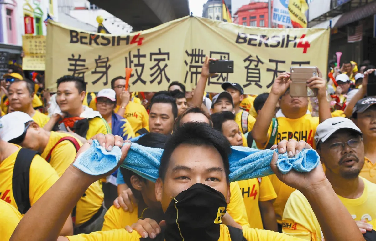 大馬反政府示威 嗆涉貪總理下台