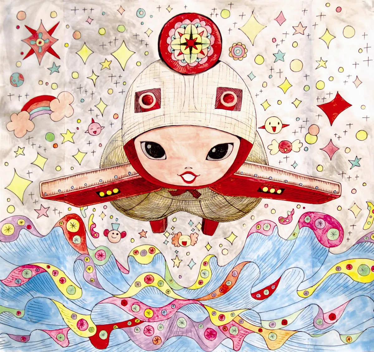 可樂王的繪畫筆記  無限的飛翔者號