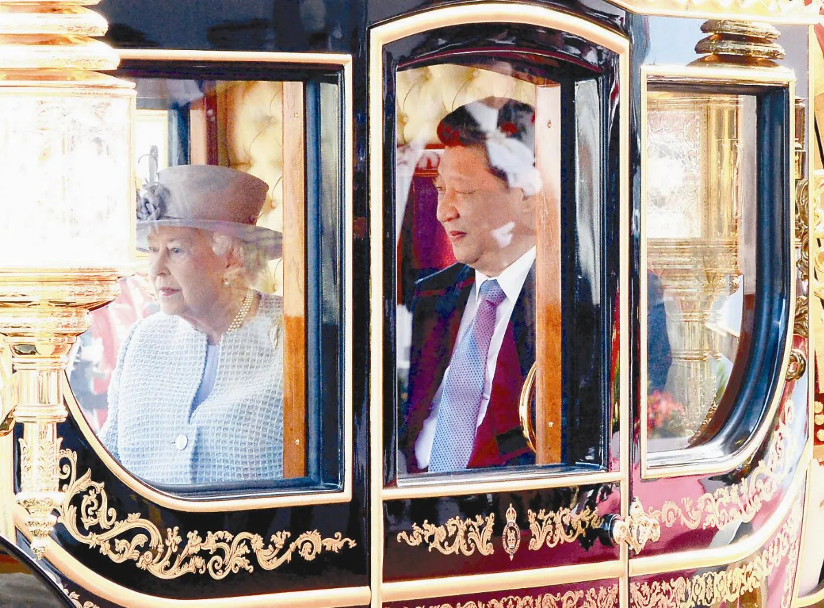 英女王迎習近平 共乘御馬車