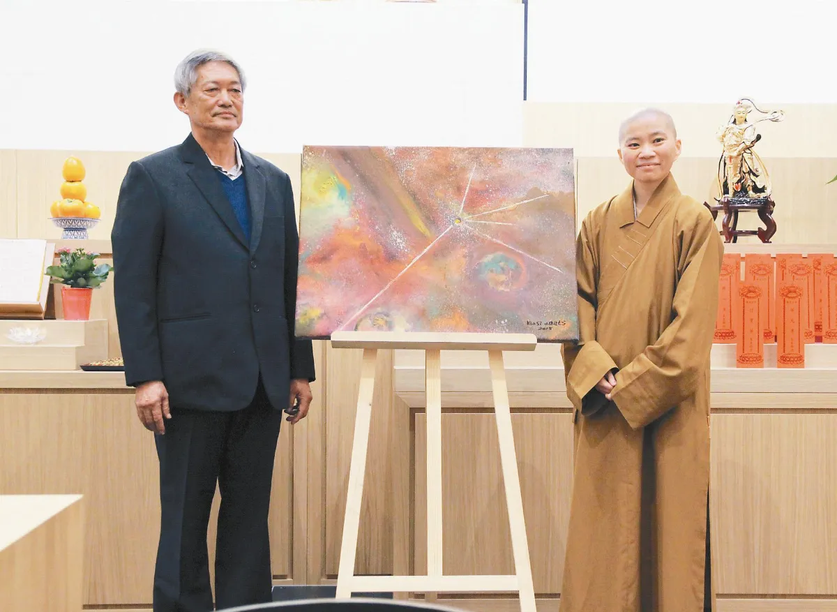 郭文貴油畫 靈感來自星雲大師