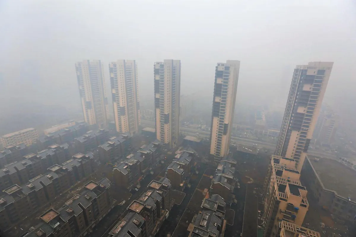 陸空汙駭人 霧霾超標50倍