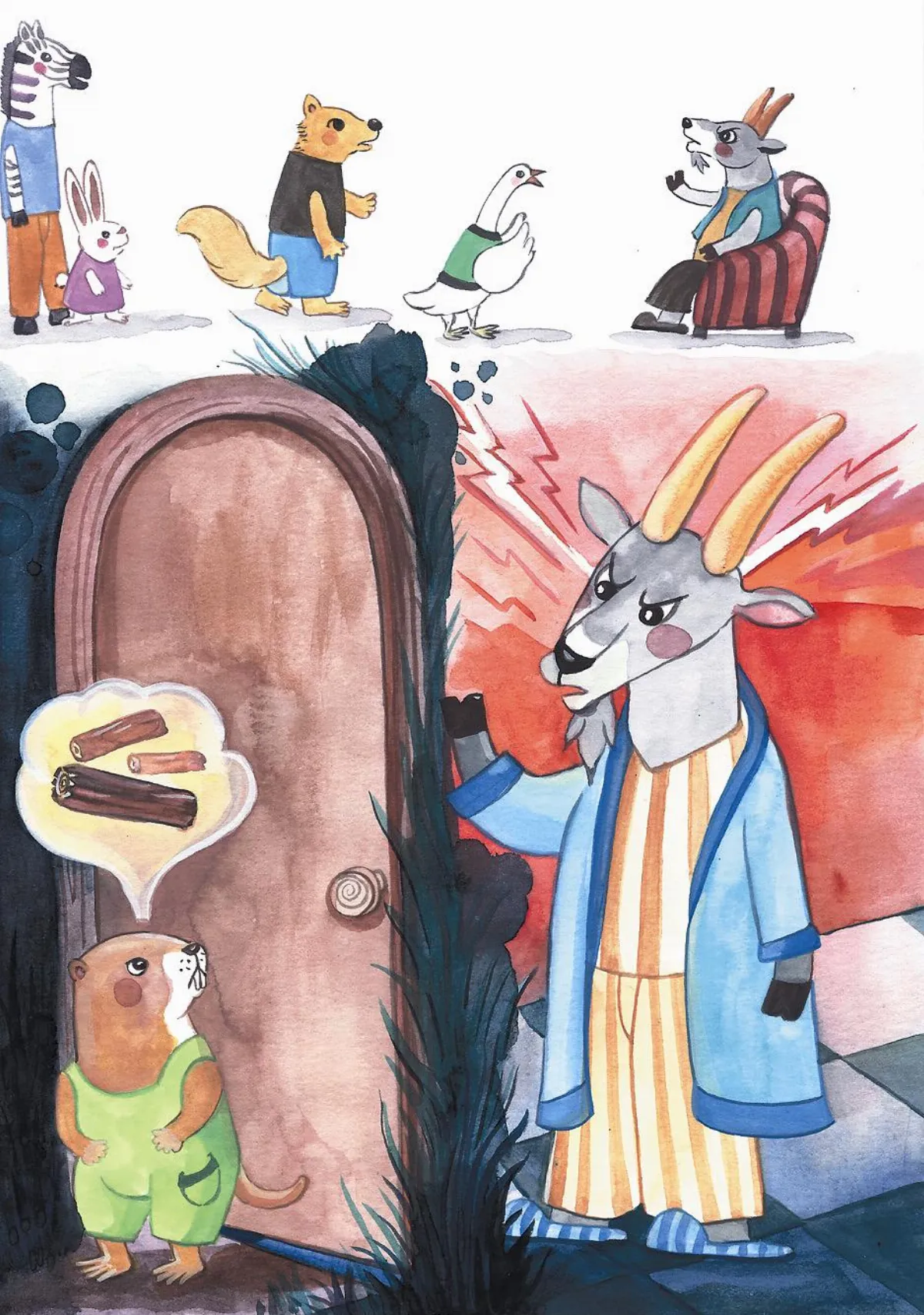 喜羊說  變形的羊角