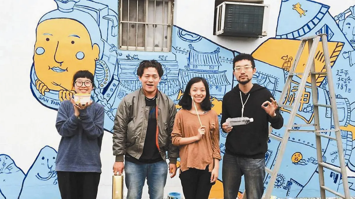 柯文哲Homestay兩天一夜 四名八年級生 1年彩繪社子島老屋
